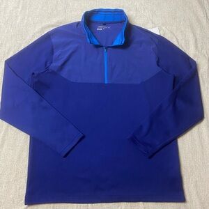 Nike Men's Blue Zip Up Sweater
